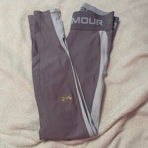 Under Armour Lavender and Light Gray Leggings